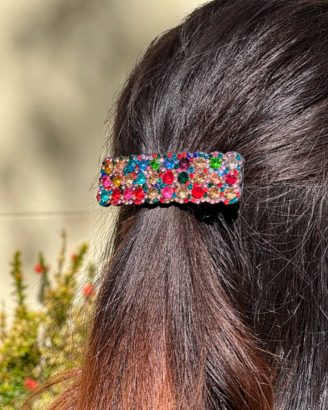 Presilha Metal e Strass - Colorido