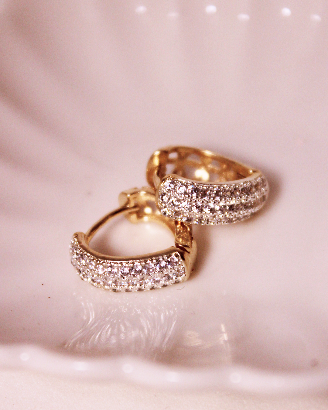 Trio de Brincos Folheado - Meia Argola | Ouro 18k